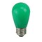 Northlight Opaque LED S14 Edison Style Christmas Replacement Bulbs - Green - Pack of 25